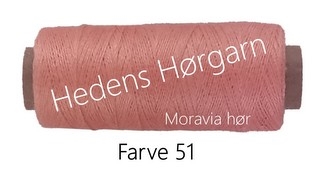 Moravia Hør 50/4 farve 51 Koral